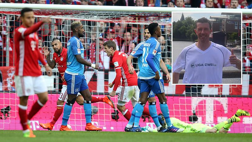 "Irgendwann müssen sie einfach mal absteigen", sagt Nico Patschinski im AZ-Interview. Hier das letzte Aufeinandertreffen mit dem FC Bayern - der Hamburger SV verlor mit 0:8. "Irgendwann müssen sie einfach mal absteigen", sagt Nico Patschinski im AZ-Interview. Hier das letzte Aufeinandertreffen mit dem FC Bayern - der Hamburger SV verlor mit 0:8.