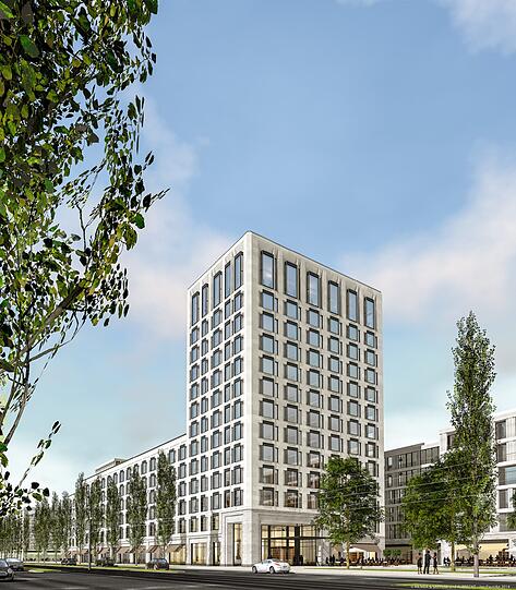 So soll das neue Quartier "Schwabinger Tor" aussehen. In dieser Architektur soll ein kreatives Umfeld entstehen, versprechen die Macher des Projekts.