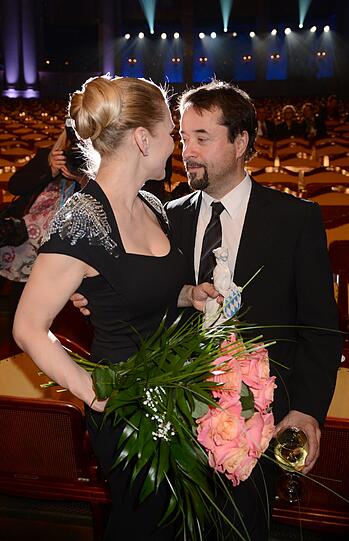Jan Josef Liefers mit seiner Frau Anna Loos, die einen Preis als beste Darstellerin bekam.