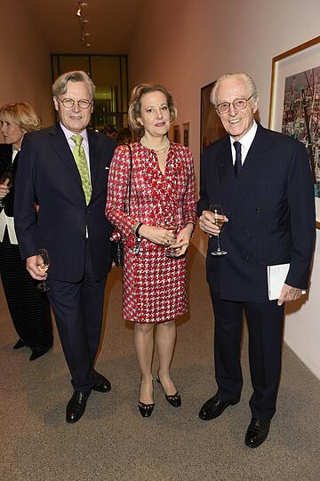 Alexander Mettenheimer mit Frau Antoinette und S.K.H. Herzog Franz von Bayern (Vorsitzender des Kuratoriums der Pinakothek der Moderne).