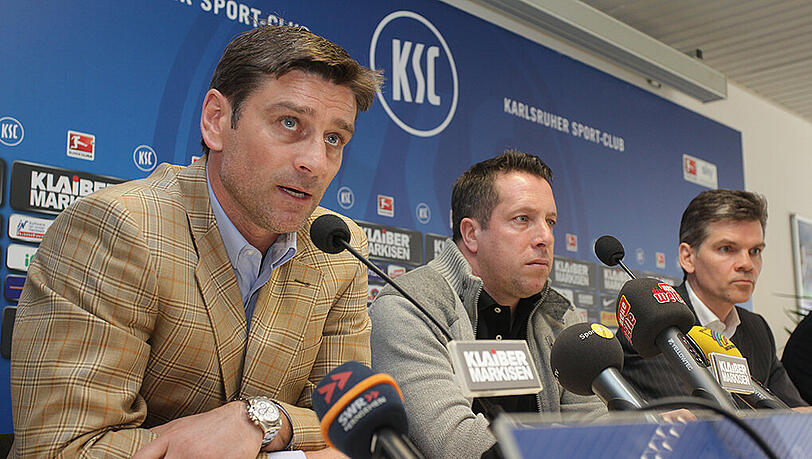Einst gemeinsam beim KSC: Kauczinski (m.) und Kreuzer (l.) - bald auch an der Grünwalder Straße? Einst gemeinsam beim KSC: Kauczinski (m.) und Kreuzer (l.) - bald auch an der Grünwalder Straße?