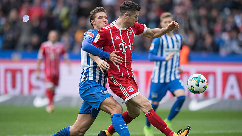 Der FC Bayern spielt bei Hertha BSC nur 2:2.