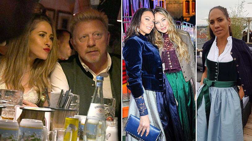 Boris Becker feierte mit einer Blondine im Käfer, während Lilly Becker und Alessandra Meyer-Wölden ein paar Tische nebenan tanzten. Barbara Becker zeigte sich auf der Wiesn-Party vom Mandarin Oriental.