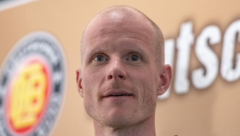 Toni Söderholm, Eishockey-Bundestrainer, nimmt an einer Pressekonferenz teil. Foto: Armin Weigel Toni Söderholm, Eishockey-Bundestrainer, nimmt an einer Pressekonferenz teil. Foto: Armin Weigel