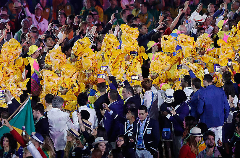 Beeindruckende Eröffnungsfeier der Olympischen Spiele in Rio. Die Bilder aus dem Maracana-Stadion.
