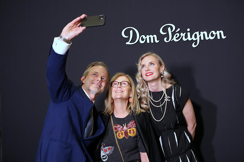 Ekkehart Cordes, Alexa Agnelli, Senior Communication Manager Moet Hennessy Deutschland,  und Svetlana Dorofeeva