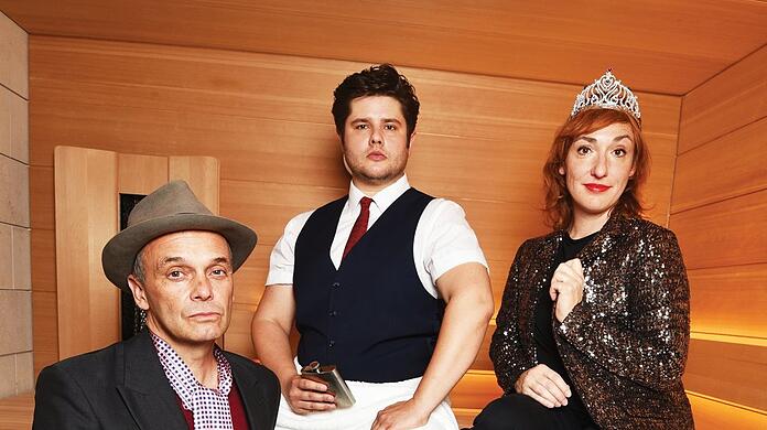Frank Klötgen, Sebastian Fritz und Christl Sittenauer (von links) sind das Ensemble der Lach- und Schieß.
