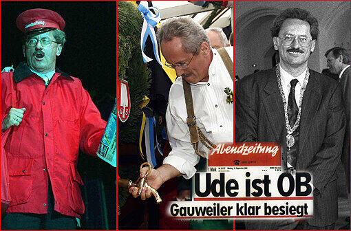 Sehen Sie 20 Bilder aus Udes 20 Jahren Amtszeit als OB in unserer Bilderstrecke.