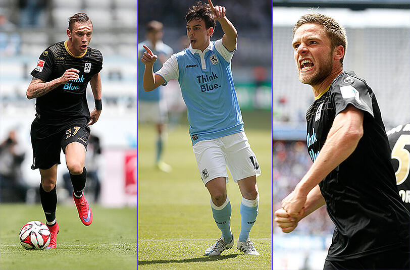 Nehmen den Trainingsbetrieb wieder auf (v.l.): Marius Wolf, Edu Bedia und Dominik Stahl.