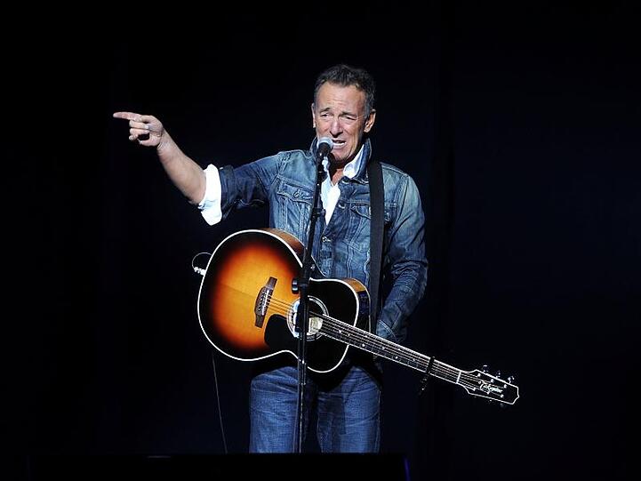 Bruce Springsteen tritt 2018 beim 12. "Stand Up For Heroes"-Benefizkonzert in New York auf.