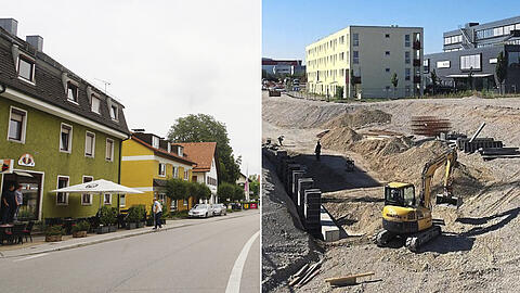 Alt und neu nah beieinander: Nahe dem Zentrum von Altaubing wird eines der größten Neubaugebiete Europas hochgezogen.