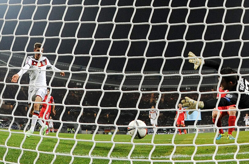 Thomas Müller war beim Spiel der deutschen Nationalmannschaft gegen Gibraltar doppel erfolgreich.