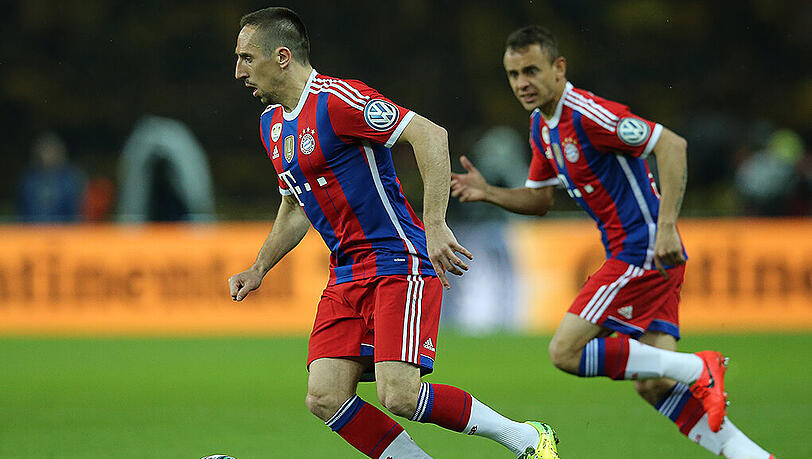 Franck Ribéry (l.) und Rafinha (r.) verpassten bereits den Hinrundenauftakt gegen Wolfsburg. Franck Ribéry (l.) und Rafinha (r.) verpassten bereits den Hinrundenauftakt gegen Wolfsburg.