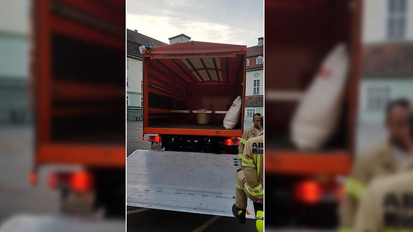 Die Feuerwehr musste am Donnerstagabend ein Fass mit chemischem Gefahrgut entsorgen.