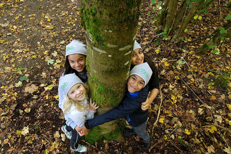 In der "Waldschule“ lernen und erleben: Die BayWa Stiftung bringt Grund- und Förderschüler dem Wald näher und pflanzt mit ihnen Bäume. Mehr unter: baywastiftung.de/projekte/waldschule