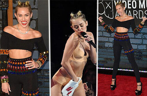 Für ein "Skandälchen" bei den MTV Music Awards 2013 sorgte Teenie-Star Miley Cyrus. Sehen Sie hier die Bilder in der Klickstrecke!