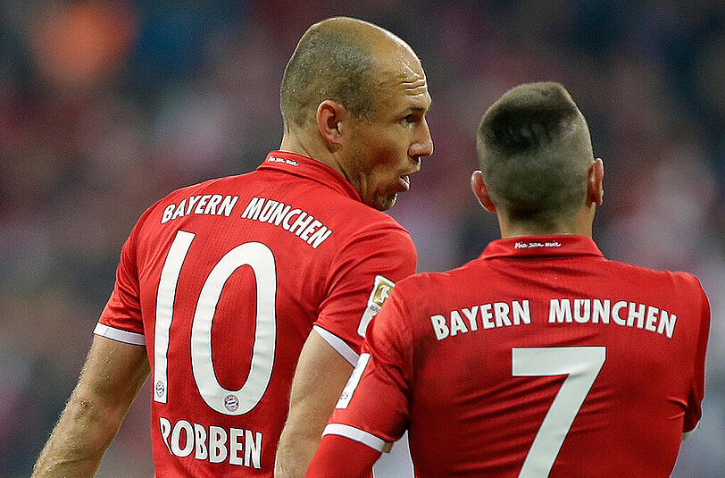 Konnten die Trainingseinheit mit der Mannschaft am Donnerstag wegen muskulärer Probleme nicht absolvieren: Arjen Robben (l.) und Franck Ribéry.