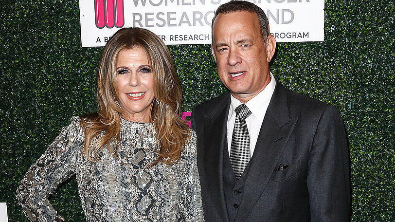 Rita Wilson und Tom Hanks auf dem roten Teppich