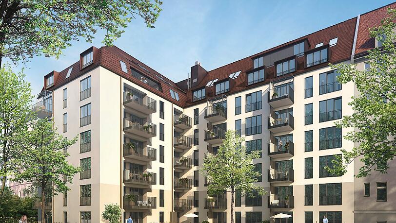 Das Projekt in der Nymphenburger Straße. Das Projekt in der Nymphenburger Straße.