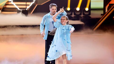 Gustav Sch&auml;fer mit Tochter Lotti bei "Let's Dance".