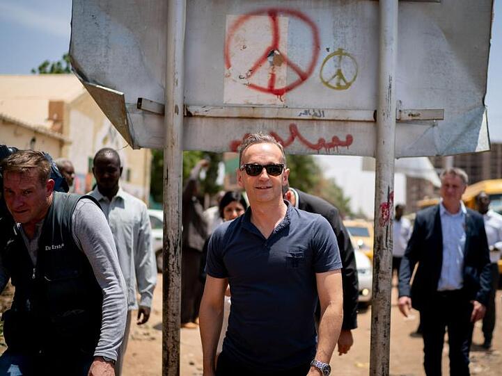 Außenminister Maas in der sudanesischen Hauptstadt Khartum.