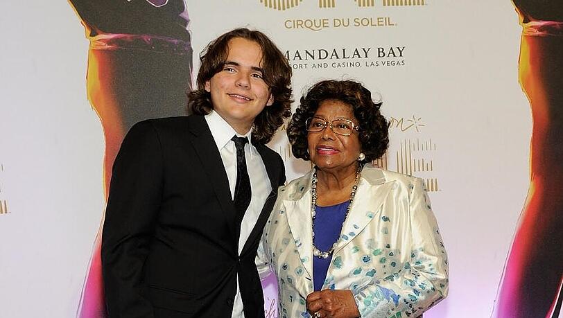 Katherine Jackson mit Enkelsohn Prince Michael Katherine Jackson mit Enkelsohn Prince Michael