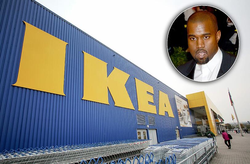 Kanye West würde gerne für Ikea Möbel designen.
