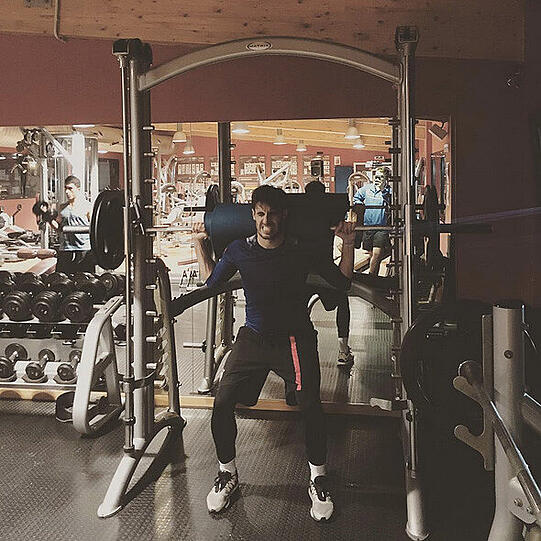 Auf der faulen Haut liegen? Nicht mit Javi Martinez - der schwitzt lieber im Fitnessstudio.