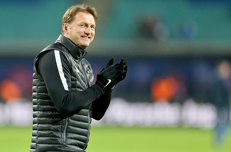 RB-Trainer Ralph Hasenhüttl steht mit seinen Leipzigern derzeit auf dem zweiten Tabellenplatz - punktgleich mit dem FC Bayern.