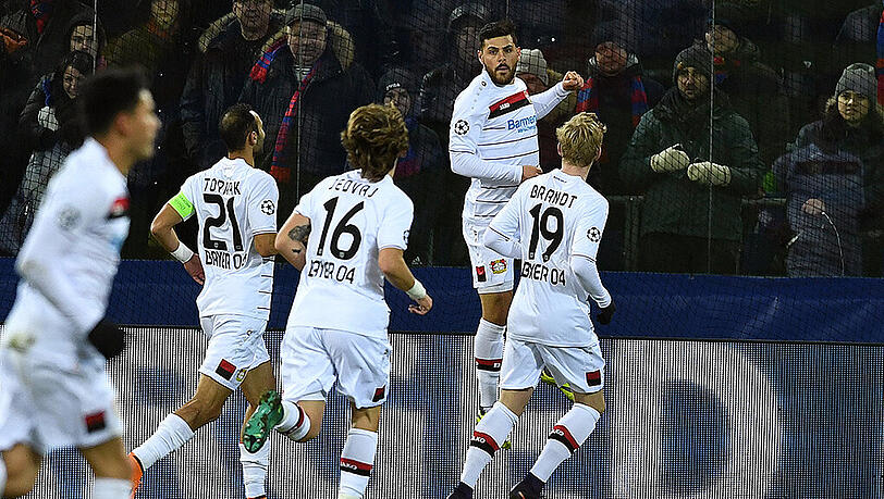 Jubel zur Führung: Kevin Volland schoss sein erstes Tor in der Champions League.