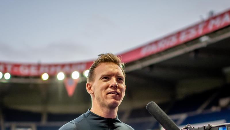 Die Defensive bei RB Leipzig läuft derzeit "auf der letzten Rille": Trainer Julian Nagelsmann beim Abschlusstraining in Paris.