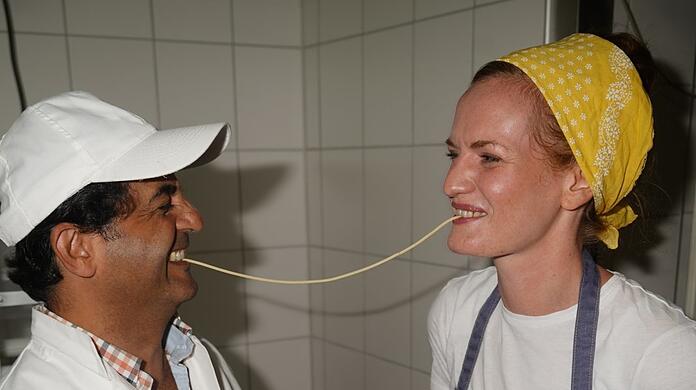 Rabieb al Khatib und Christiane Weiss lieben nicht nur Spaghetti.