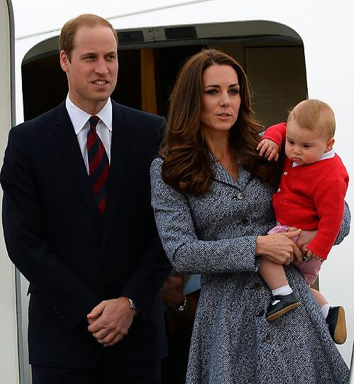 Weitere Bilder der royalen Kleinfamilie beim Abschied in Canberra
