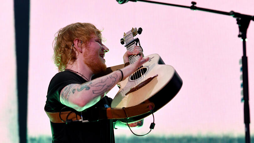 Ed Sheeran spielt gleich zwei Tage hintereinander im Münchner Olympiastadion - beide Konzerte sind restlos ausverkauft. Die Bilder vom ersten Auftritt.