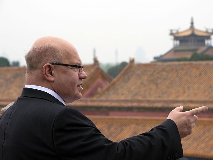 Bundeswirtschaftsminister Peter Altmaier während eines Besuchs der Verbotenen Stadt in Peking.