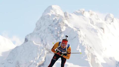 Der Deutsche Biathlet Benedikt Doll will auch beim Massenstart überzeugen.
