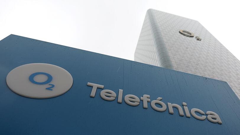 Blick auf die Telefonica-Deutschland-Zentrale in München.