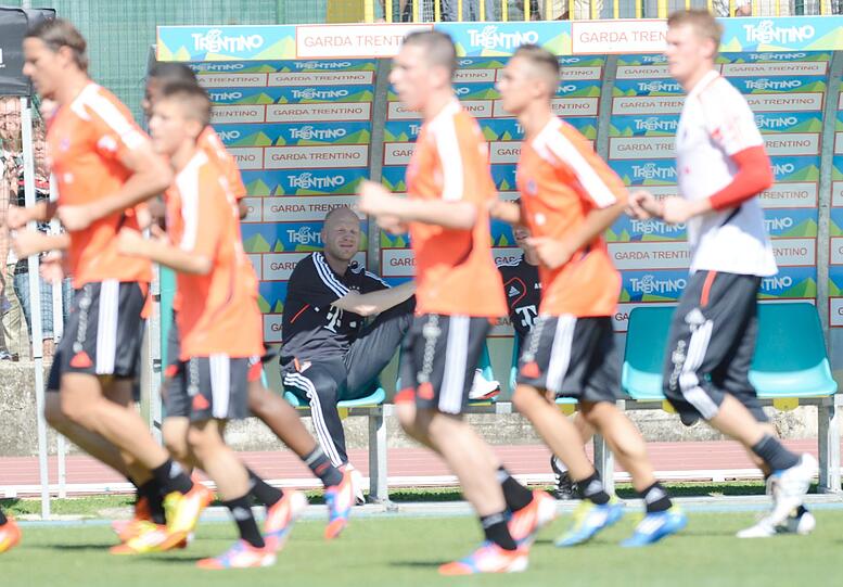 Gute Stimmung am Gardasee: Neue Bilder aus dem Trainingslager des FC Bayern.