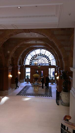 "The Landmark": In diesem Hotel wohnt der FC Bayern in London.