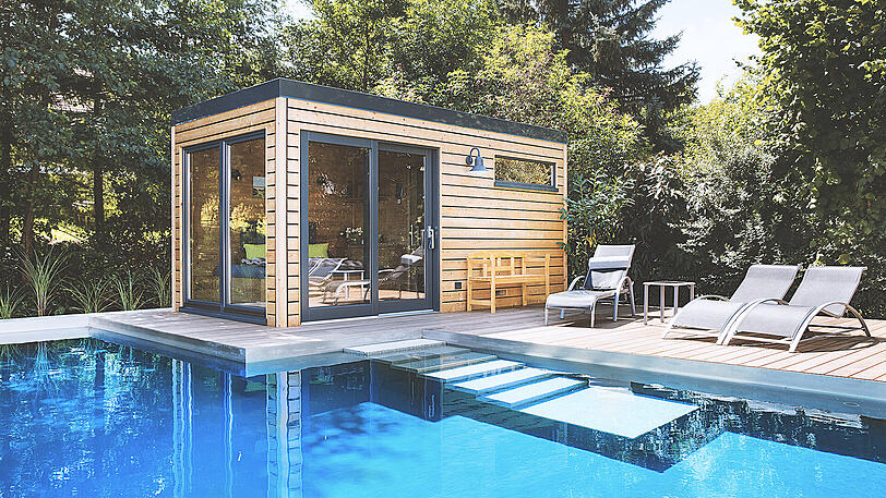 Auch für Balkon, Terrasse &ndash; und Pool &ndash; sind auf der Heim und Handwerk Ideen ausgestellt.