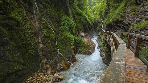 Die Wimbachklamm in Ramsau im Berchtesgadener Land. Die Wimbachklamm in Ramsau im Berchtesgadener Land.