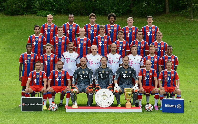 Bilder vom offiziellen Fototermin der Bayern.
