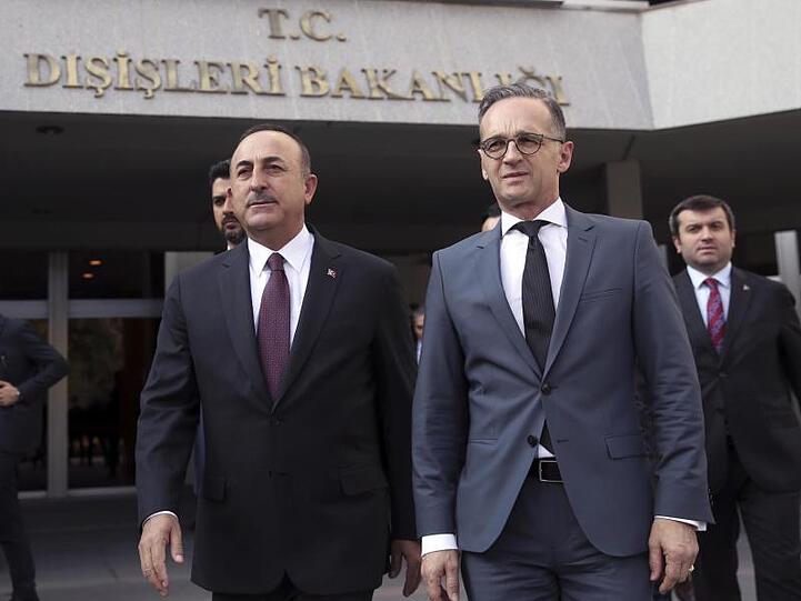 Heiko Maas und Mevlüt Cavusoglu Ende Oktober bei einem Treffen in Ankara.