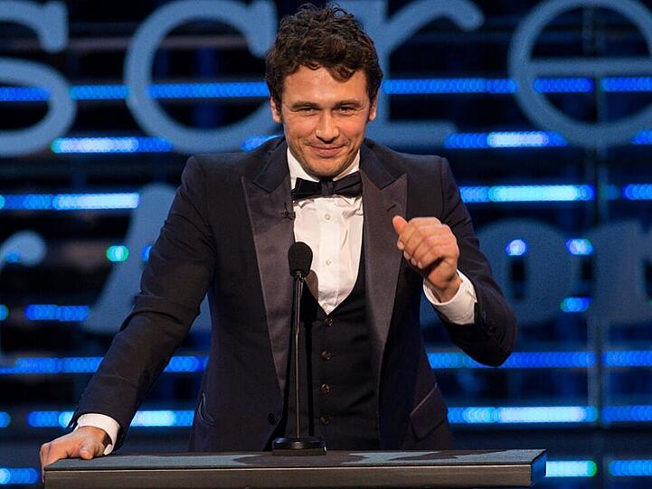 Der US-Schauspieler James Franco in der Comedy-Show "The Roast of James Franco"