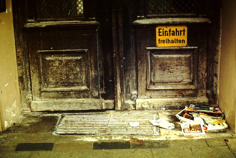 Ein jahrzehntealtes Eingangstor. "Vintage" würde man heute wohl sagen. "Ich weiß leider nicht mehr, wo das genau war", sagt Bock.