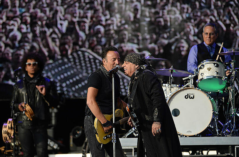 Bruce Springsteen begeisterte bei seinem Auftritt im Olympiastadion am 17. Juni 2016.