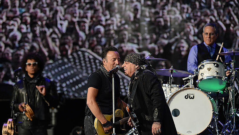 Bruce Springsteen begeisterte bei seinem Auftritt im Olympiastadion am 17. Juni 2016. Bruce Springsteen begeisterte bei seinem Auftritt im Olympiastadion am 17. Juni 2016.