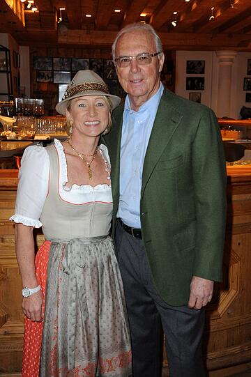 Franz Beckenbauer mit Frau Heidi.