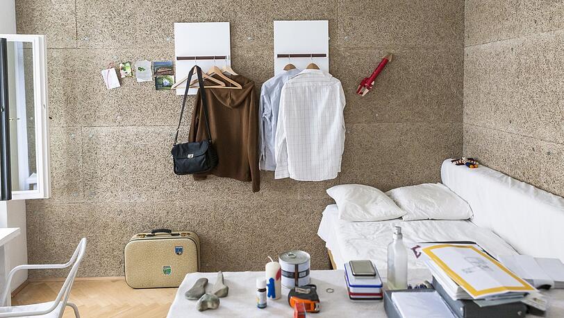 So schaut ein Zimmer im Wiener "Vinzi-Rast-mittendrin" aus, wo Obdachlose und Studis unterkommen.