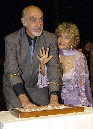 Sean Connery und seine Frau Micheline